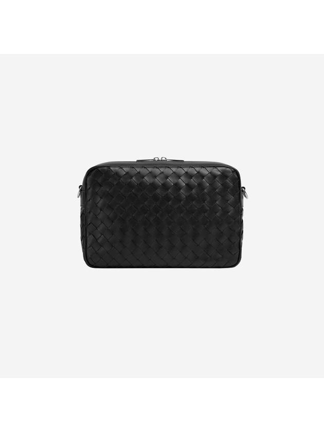 Intrecciato Camera Medium Cross Bag Black - BOTTEGA VENETA - BALAAN 5