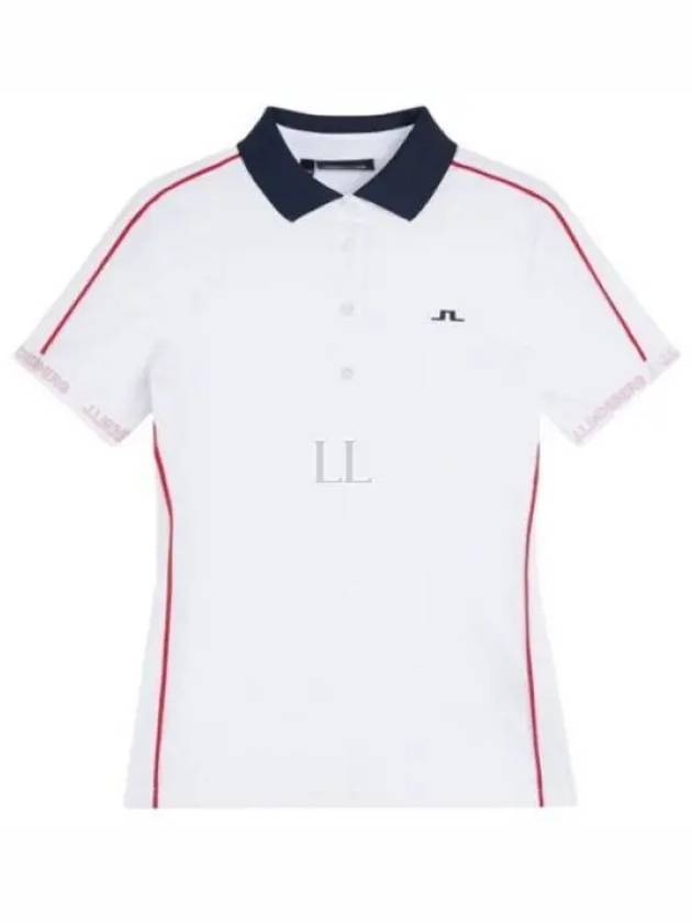 Women's Damai Polo Short Sleeve T-Shirt White - J.LINDEBERG - BALAAN 2