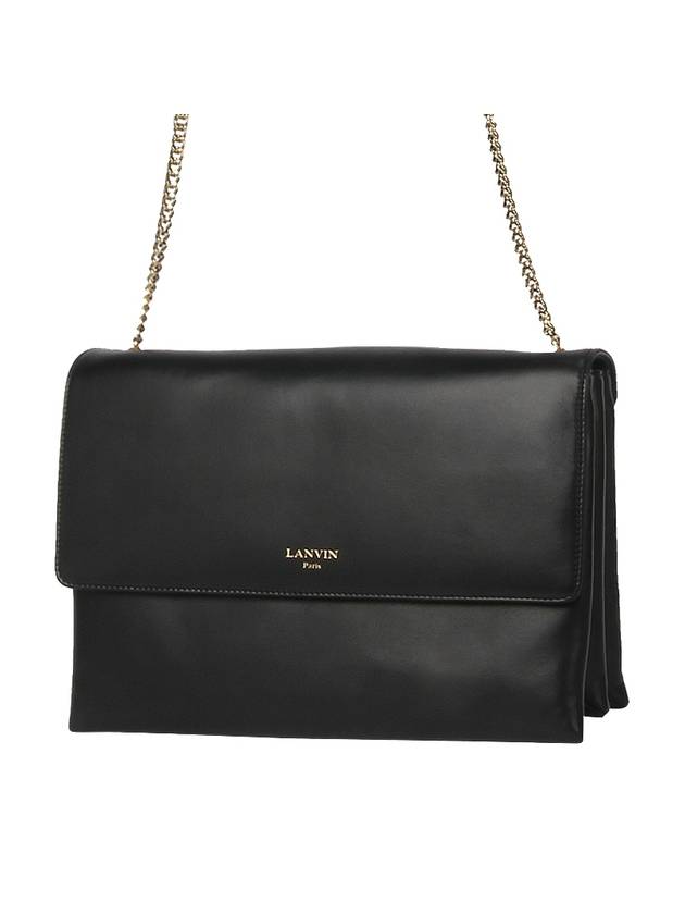 Sugar Medium Shoulder Bag Black - LANVIN - BALAAN 2