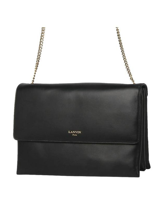 Sugar Medium Shoulder Bag Black - LANVIN - BALAAN 2