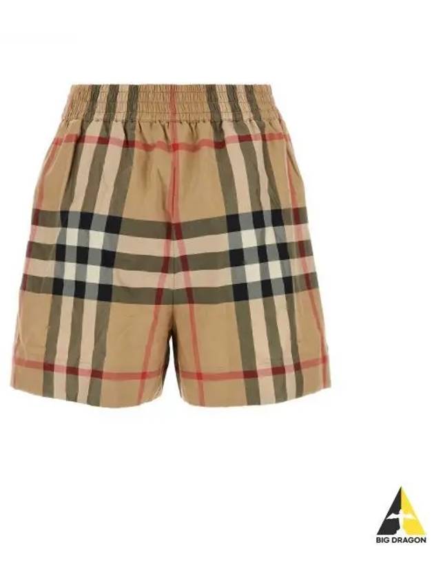 Check Shorts Beige - BURBERRY - BALAAN 2