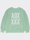 SONIC DASH sweatshirt Oversize fit Mint - AOX - BALAAN 6