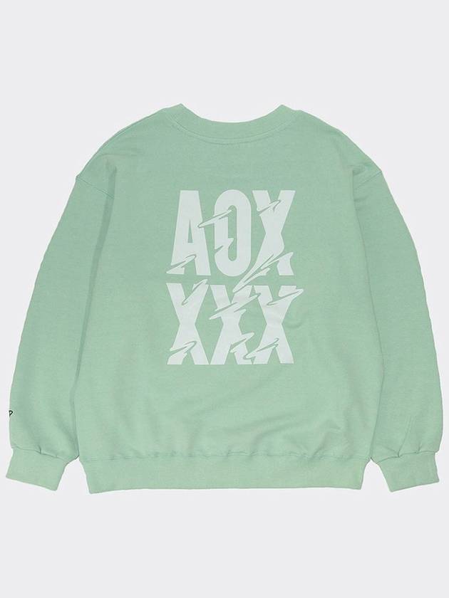 SONIC DASH sweatshirt Oversize fit Mint - AOX - BALAAN 6