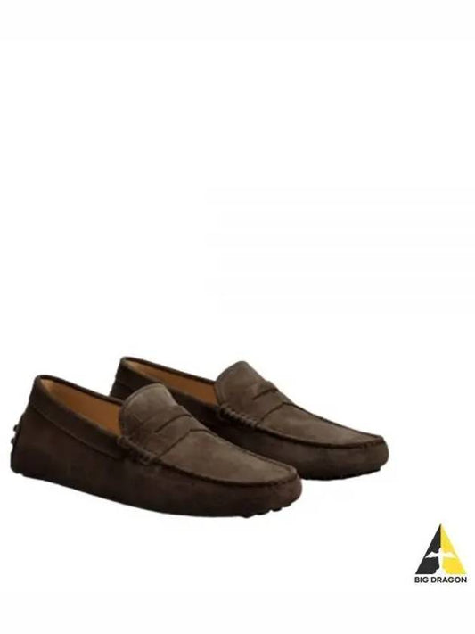 Men's Suede Gommino Driving Shoes Brown - TOD'S - BALAAN 2