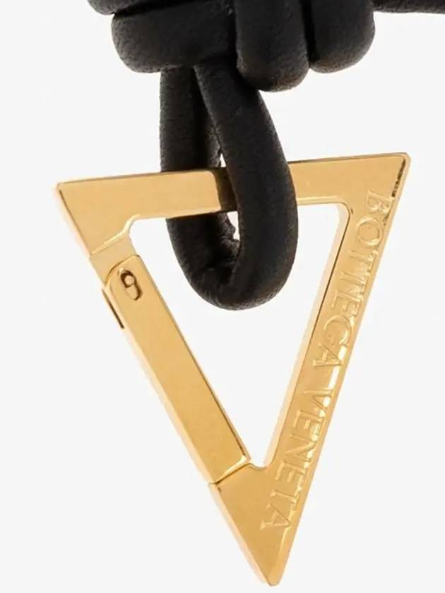 Triangle Nappa Key Holder Black - BOTTEGA VENETA - BALAAN 4