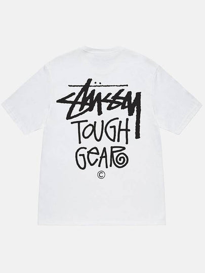 Tough Gear Short Sleeve T-Shirt White - STUSSY - BALAAN 2