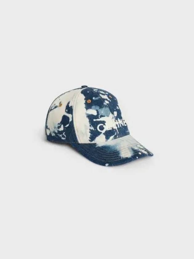 Embroidered Logo Cloudy Horizon Denim Ball Cap Blue - CELINE - BALAAN 2