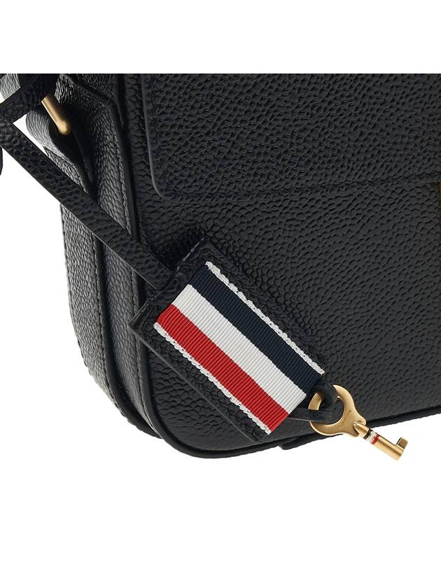 Men's Black Pebble Mr Tom Camera Cross Bag Black - THOM BROWNE - BALAAN.