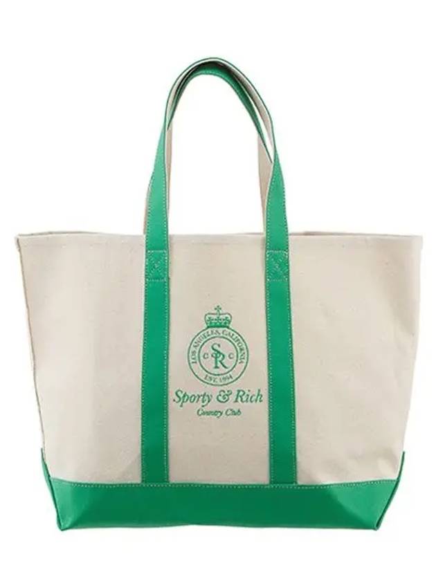 BA001S405CN Crown Logo Embroidered XL Tote Bag - SPORTY & RICH - BALAAN 4