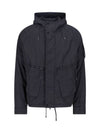 Lens Wappen Hooded Jacket Black - CP COMPANY - BALAAN 1