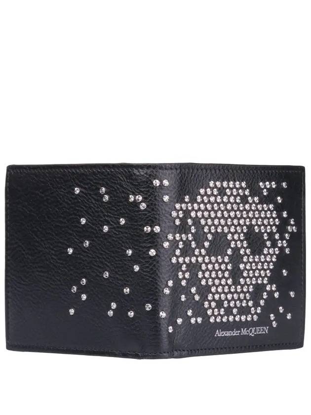 Studded Skull Bifold Half Wallet Black - ALEXANDER MCQUEEN - BALAAN 6