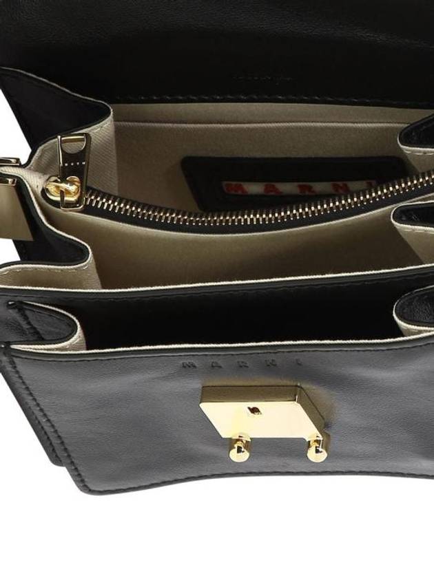 Women's Mini Trunk Soft Shoulder Bag Black - MARNI - BALAAN 9