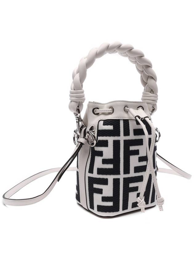 Montresor FF Mini Multi Bucket Bag White Black - FENDI - BALAAN 4