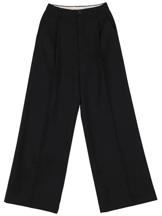 Classic onetuck maxi wide slacks_black - HARDCORE HAPPINESS - BALAAN 2