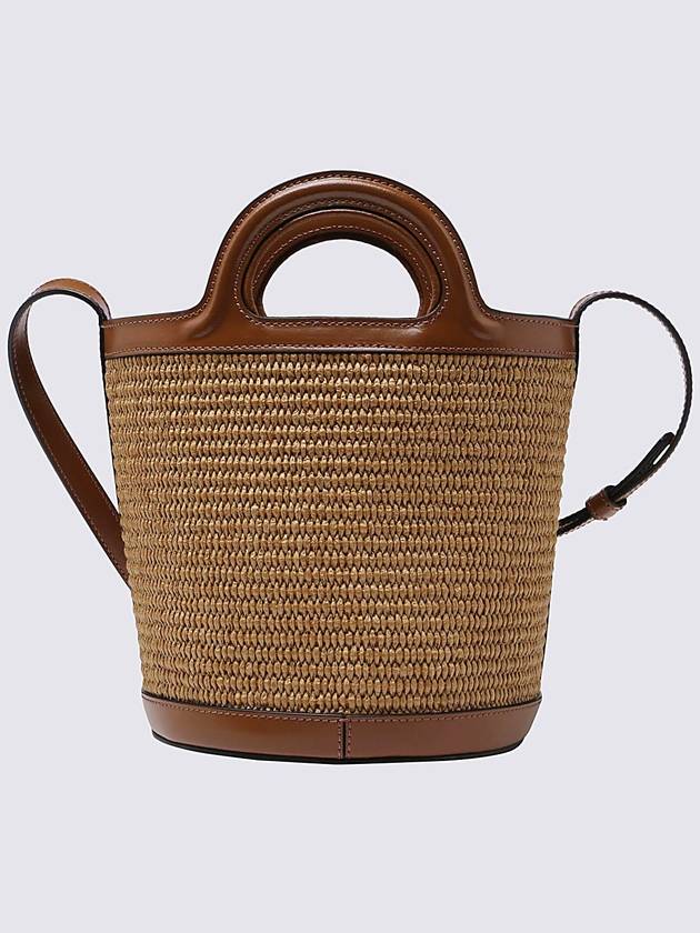 Tropicalia Small Bucket Bag Brown - MARNI - BALAAN 3