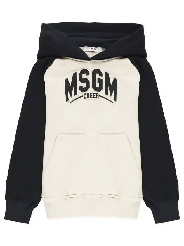 Kids Women Hoodie Cream Black F4MSJBHS225 01305 - MSGM - BALAAN 1