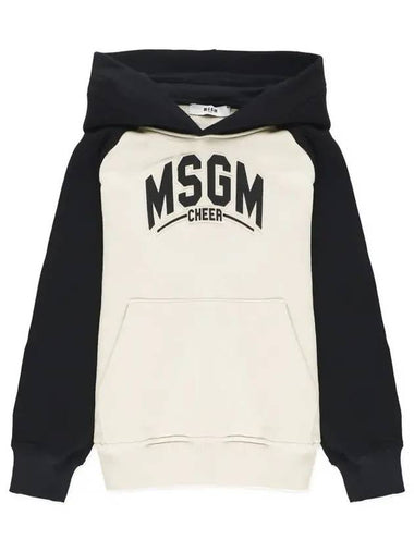 Kids Women Hoodie Cream Black F4MSJBHS225 01305 - MSGM - BALAAN 1