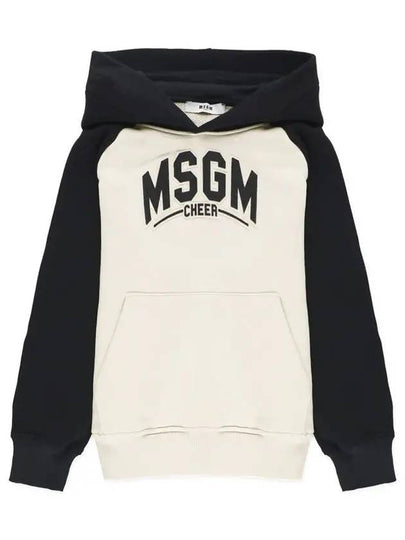 Kids Women Hoodie Cream Black F4MSJBHS225 01305 - MSGM - BALAAN 2