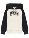 Kids Women Hoodie Cream Black F4MSJBHS225 01305 - MSGM - BALAAN 2