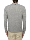 Wool Jersey 4-Bar Long Sleeve T-Shirt Light Grey - THOM BROWNE - BALAAN 4