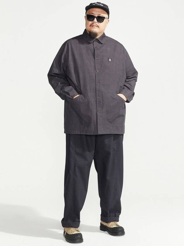 Side pocket washed shirt charcoal - BOOVOOM - BALAAN 4