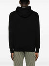 Diagonal Raised Fleece Hoodie Black - CP COMPANY - BALAAN 4