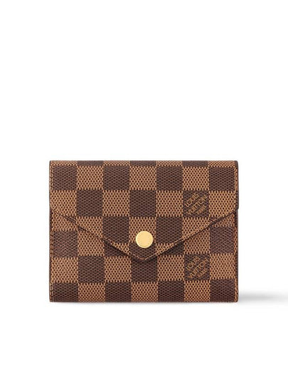 Victorine Damier Half Wallet Brown Red - LOUIS VUITTON - BALAAN 2