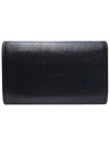 Women s A81645 Black CC Camellia Logo Goat Skin Card Wallet - CHANEL - BALAAN 3