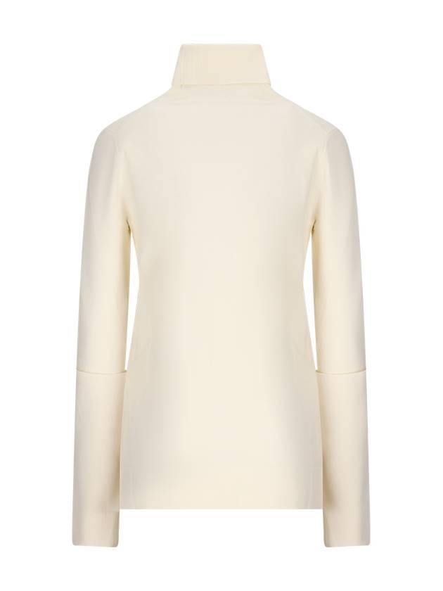 HIGH-NECK RIBBED SWEATER - JIL SANDER - BALAAN 2