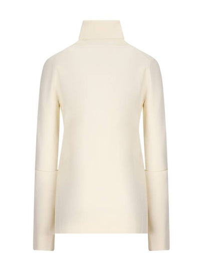 HIGH-NECK RIBBED SWEATER - JIL SANDER - BALAAN 2