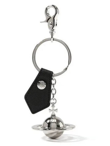 3D ORB Logo 8203010H OM0009 N405 Saffiano Keyring 1024570 - VIVIENNE WESTWOOD - BALAAN 1