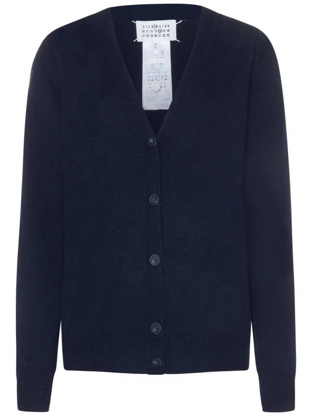 Eco Cashmere Loose Fit Cardigan Navy - MAISON MARGIELA - BALAAN 1