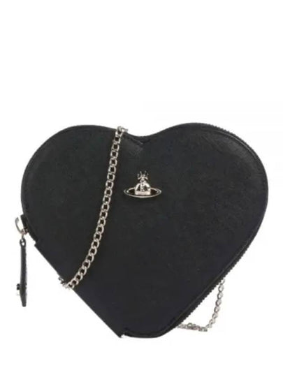 Heart Shoulder Bag Black - VIVIENNE WESTWOOD - BALAAN 2