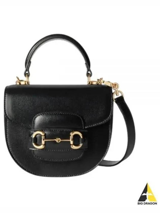 Horsebit 1955 Mini Top Handle Shoulder Bag Black - GUCCI - BALAAN 2