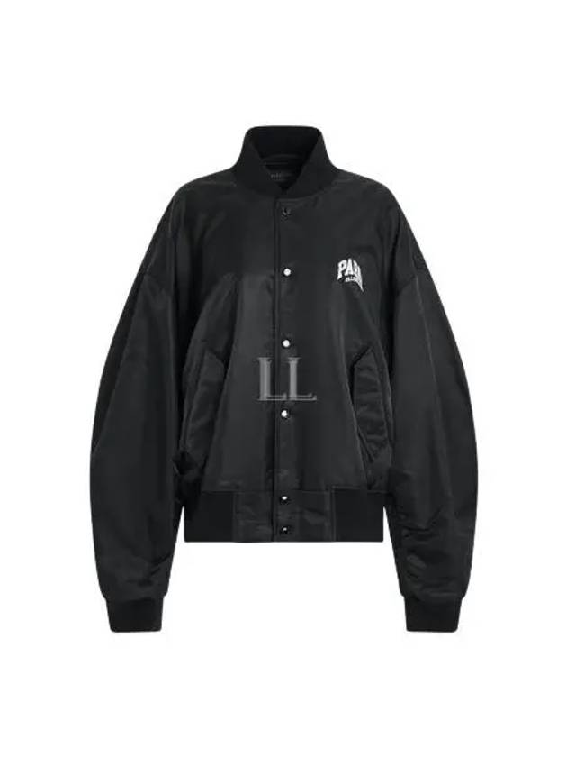 Paris Oversized Bomber Jacket Black - BALENCIAGA - BALAAN 2