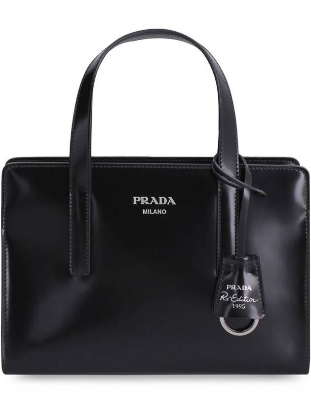 Re-Edition 1995 Brushed Leather Hand Mini Bag Black - PRADA - BALAAN 3