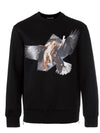 11Th Anniversary Angel Eagle Sweatshirt Black - NEIL BARRETT - BALAAN 1