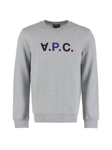 VPC Logo Cotton Sweatshirt Purple Grey - A.P.C. - BALAAN 1