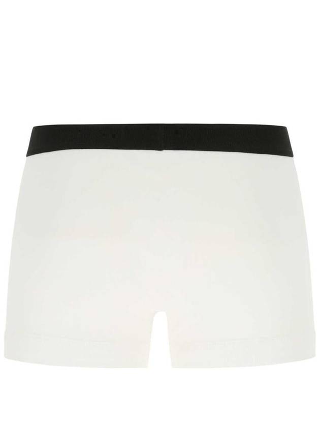 Men's Cotton Boxer Briefs White 2 Pack - TOM FORD - BALAAN 3