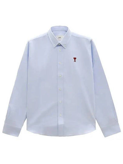 De Coeur Long Sleeve Shirt Light Blue - AMI - BALAAN 2