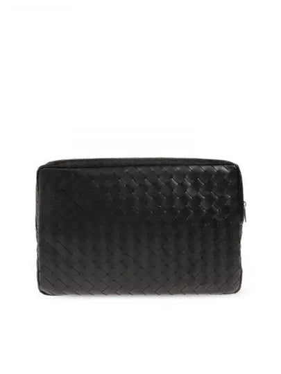 Intrecciato Zipper Leather Laptop Sleeve Black - BOTTEGA VENETA - BALAAN 2