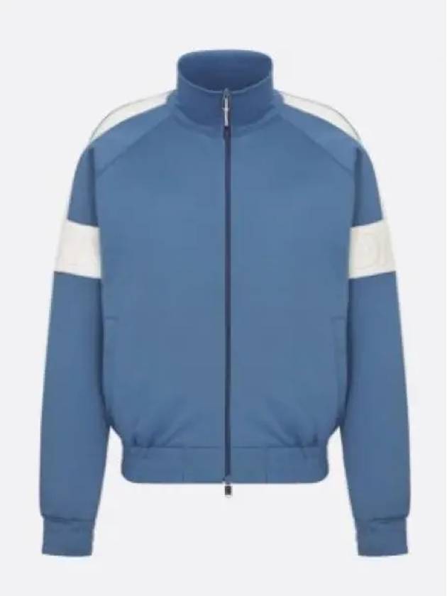 Track Zip Up Jacket Blue - DIOR - BALAAN 2