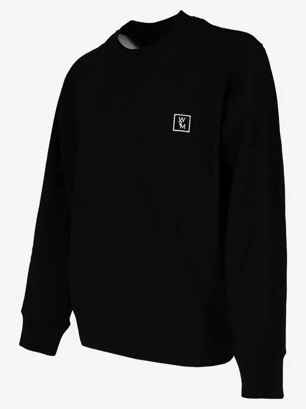 Men's Black Back Logo Sweatshirt Long Sleeve TShirt W241TS27736B - WOOYOUNGMI - BALAAN 3