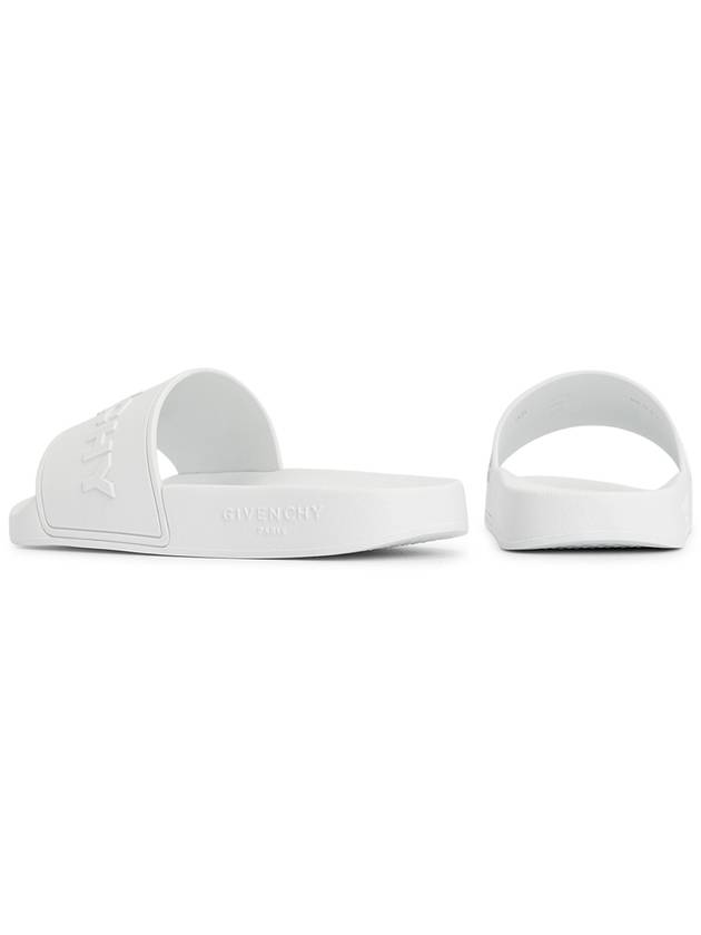 Logo Slippers White - GIVENCHY - BALAAN 7