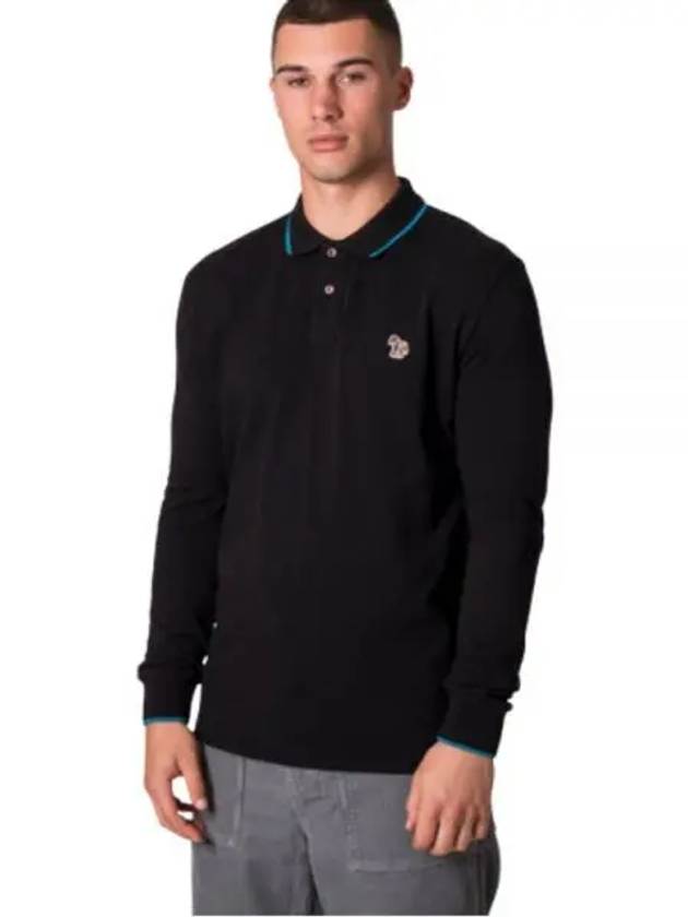 Regular Fit Zebra Patch Long Sleeve PK Shirt Black - PAUL SMITH - BALAAN 2