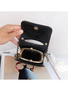 Women's Gold Vanity Retro Lambskin Chain Mini Bag Black - CHANEL - BALAAN.