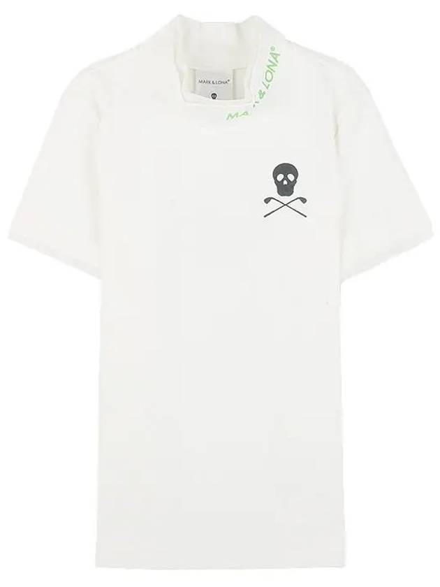 Ace Mock Neck Short Sleeve T-Shirt White - MARK & LONA - BALAAN 2