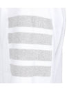 4-Bar Striped Cotton Long Sleeve T-Shirt White - THOM BROWNE - BALAAN 9