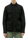 Flat Nylon Utility Over Long Sleeve Shirt Black - CP COMPANY - BALAAN 2