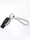 Intrecciato Leather Key Holder White - BOTTEGA VENETA - BALAAN 6